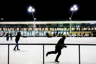 Eine Eislaufbahn in Berlin