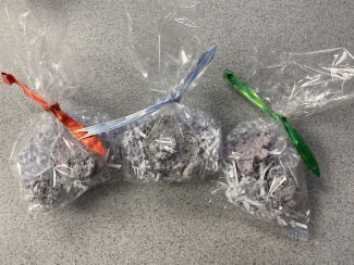 Samenkugeln verpacken