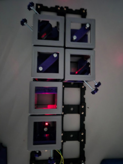 Mach-Zehnder-Interferometer Foto
