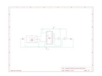 Schaltplan eines 2-Bit-Umwandlers